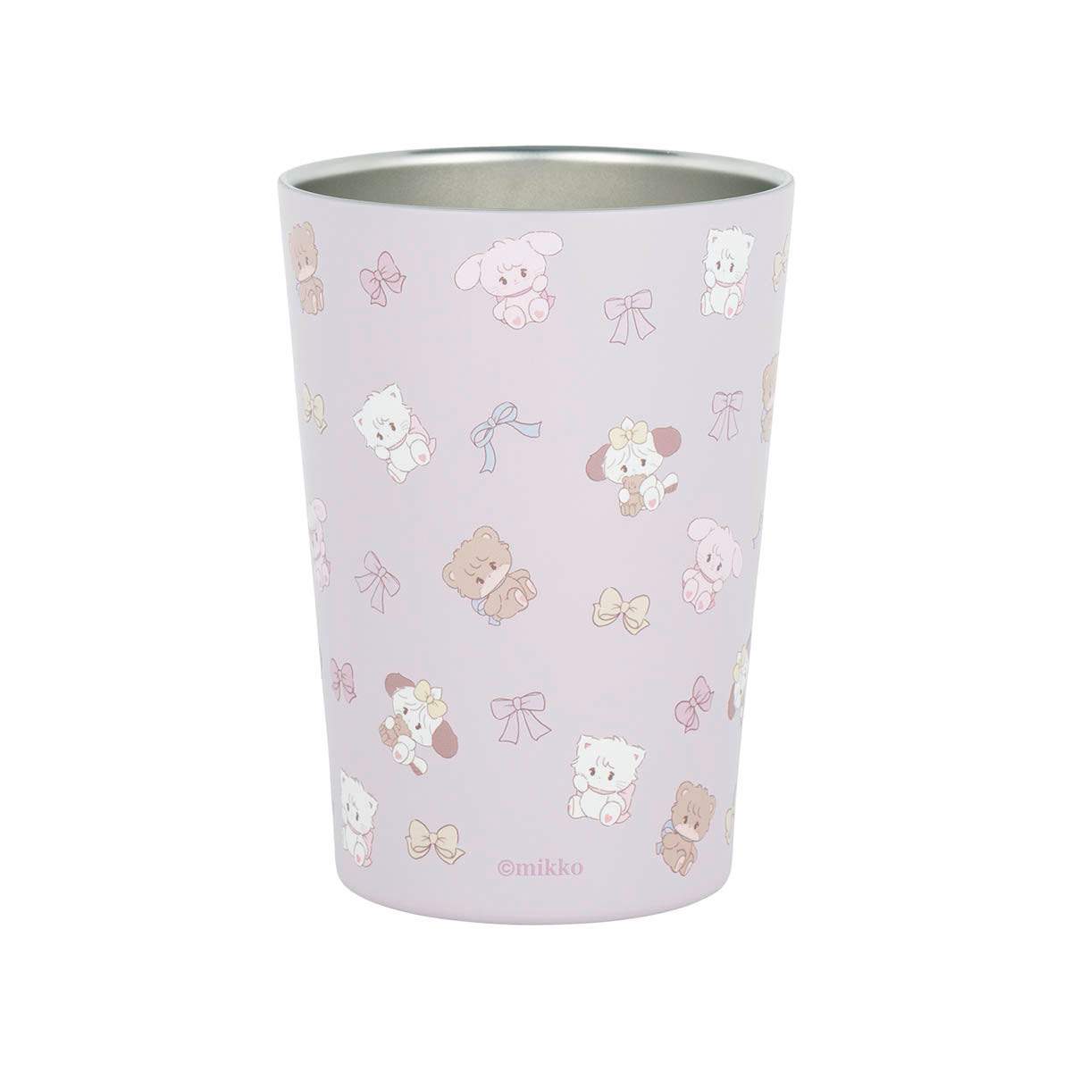 Lil ala mode コンビニドリンクも入る保冷・保温タンブラー（パステルリボン）